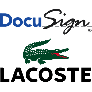logos Docu-sign, Lacoste