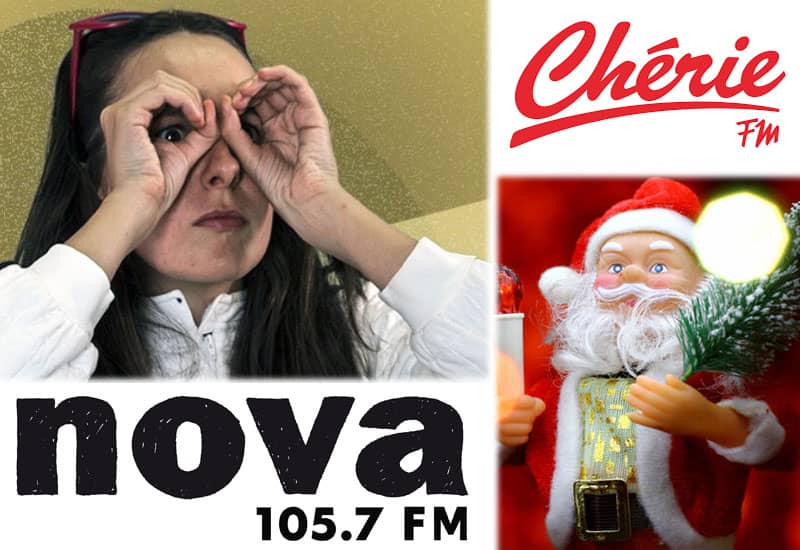 Interview Radio Nova sur le Père Noël et interview sur Chérie FM